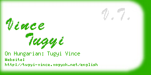 vince tugyi business card
